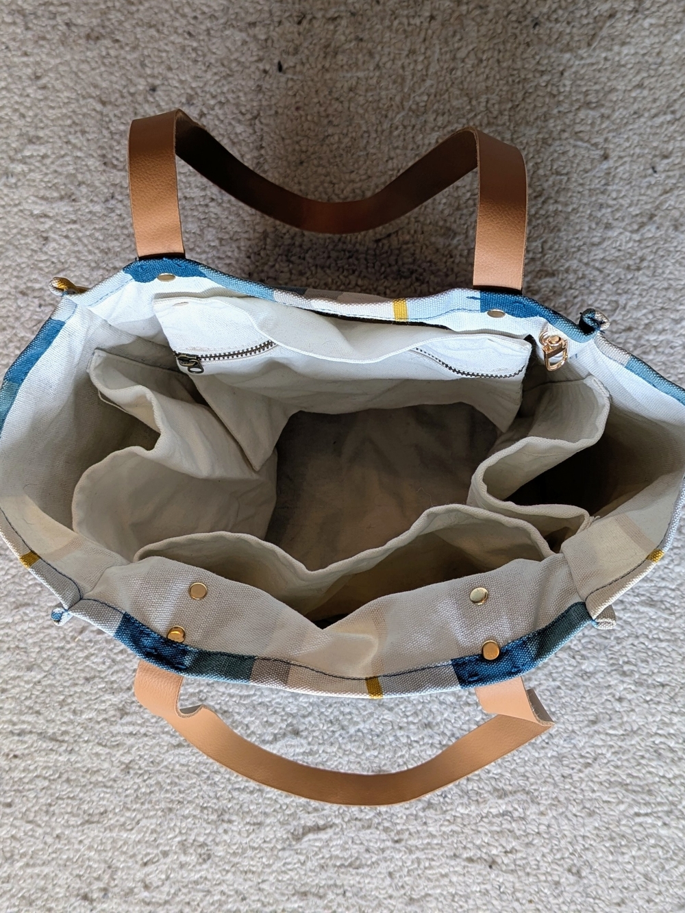 FEED PROJECT Canvas Market Tote | Coastal Stripe - Picture 8 of 12